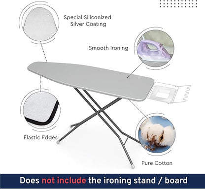 Encasa XO Ironing Board Cover and Pad 54"x18" - 4mm Felt & 2mm Foam Metallized - Image 4
