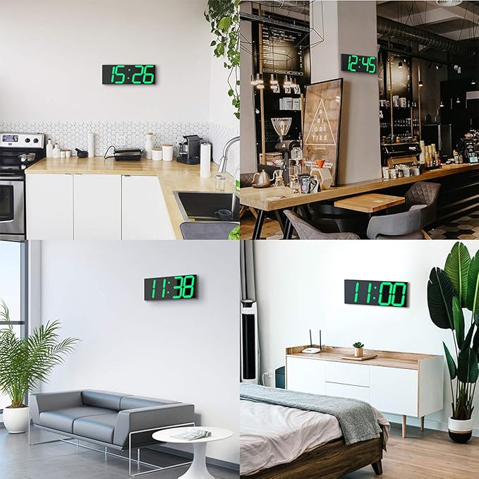 CHKOSDA LED Large Digital Wall Clock, Oversize Wall Clock - Image 7