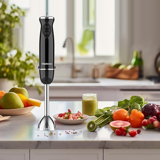 Blackcow Immersion Blender Handheld, 500W Electric Hand Blender, Electric Hand - Image 5