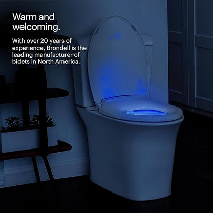 Brondell L60-EW LumaWarm Heated Nightlight Elongated Toilet Seat - Image 4
