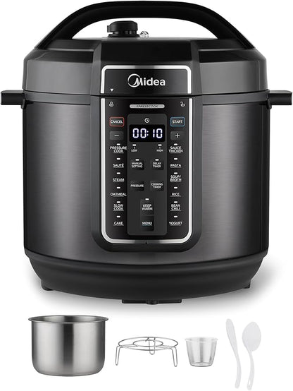 Midea 12-in-1 Electric Pressure Cooker, 8 Quarts, 12 Presets, Rice Cooker by Makeyourselfathome