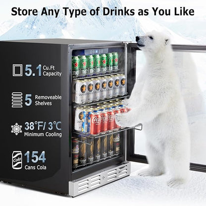 Kalamera 24 inch Beverage Refrigerator - Image 2