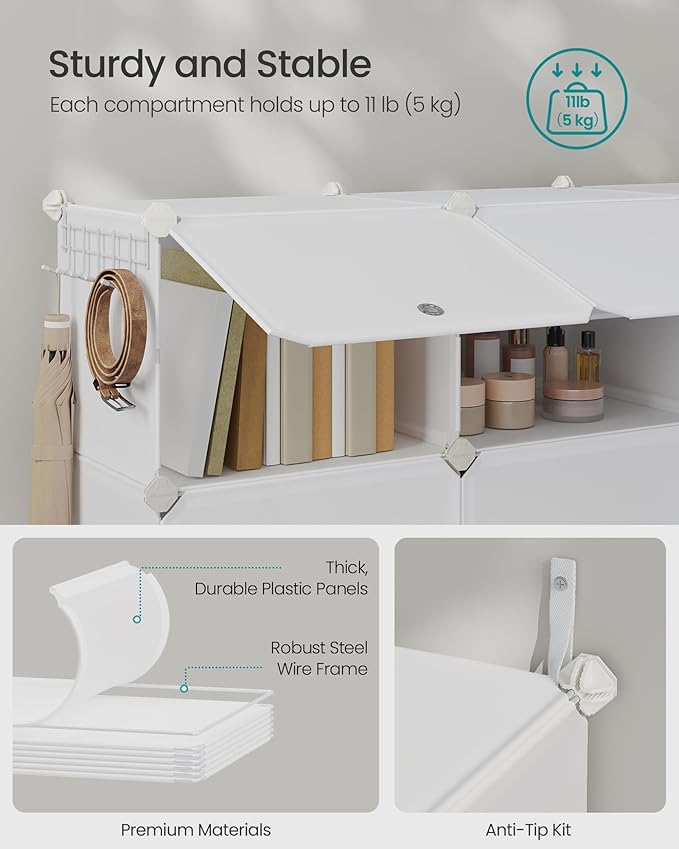 SONGMICS Shoe Rack Organizer, 8-Tier Shoe Storage Cabinet - Image 7