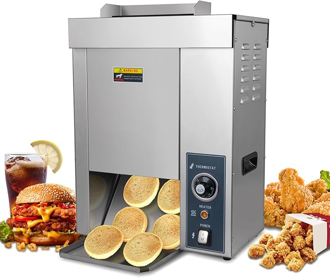 Hakka Commercial Burger Machine, Vertical 2000W Chain Type Automatic Unlimited by HAKKAFOODPROCESSING
