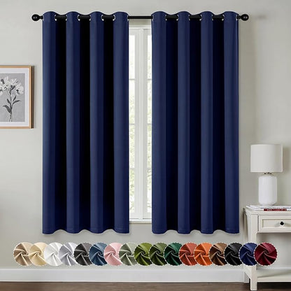 MIULEE Navy Blue Blackout Curtains by MIULEE