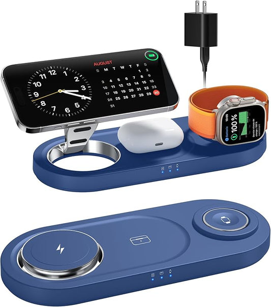 Upgraded 3 in 1 Wireless Charging Station by moencase