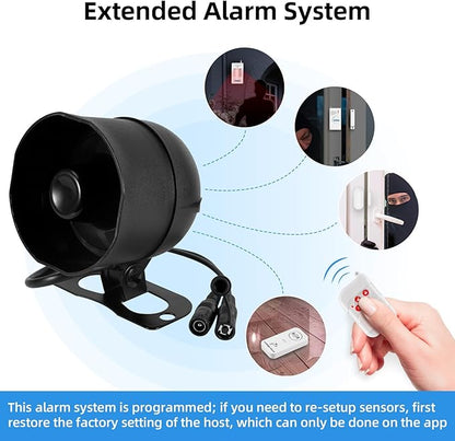 KERUI WiFi Home Security Alarm System 8-Piece kit Door Alarm System DIY Siren - Image 3