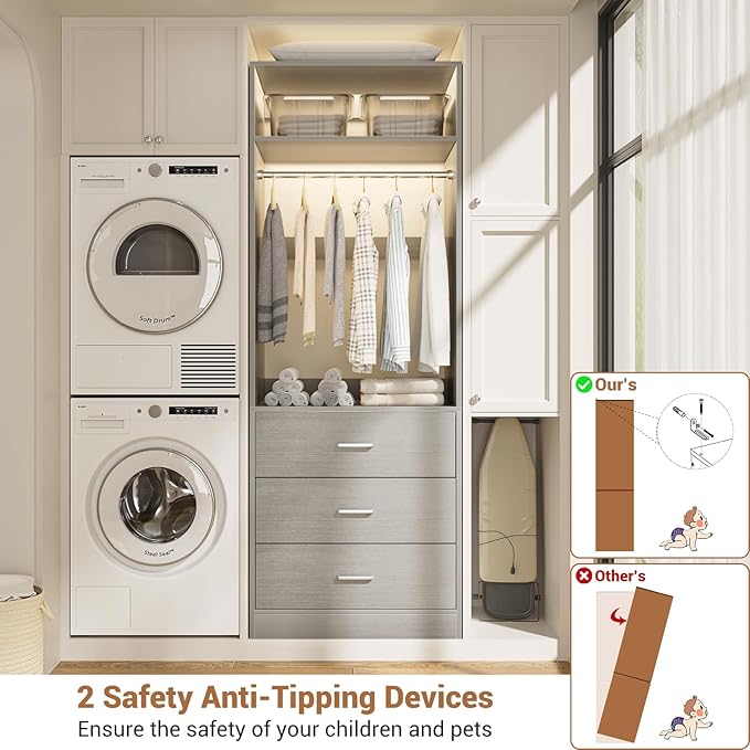 Closet System Set of 4, 8FT Closet Systems - Image 6