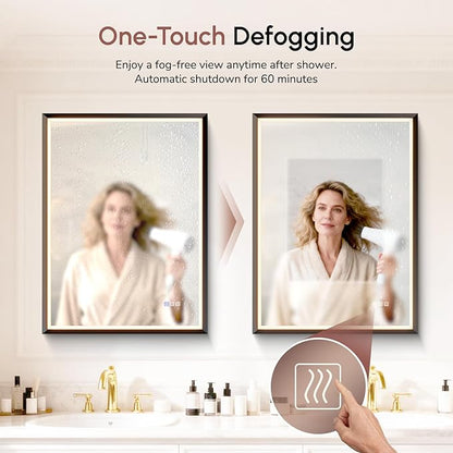 USHOWER 36X30 LED Bathroom Mirror - Image 4