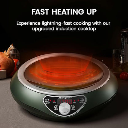 Induction Wok Cooktop，1700W Electric Wok Portable Induction Single Burner Used - Image 5