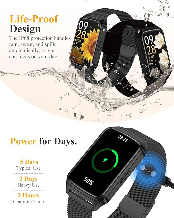 ChronArk Fitness Tracker Watch for Women Men, Step Counter Compatible - Image 6