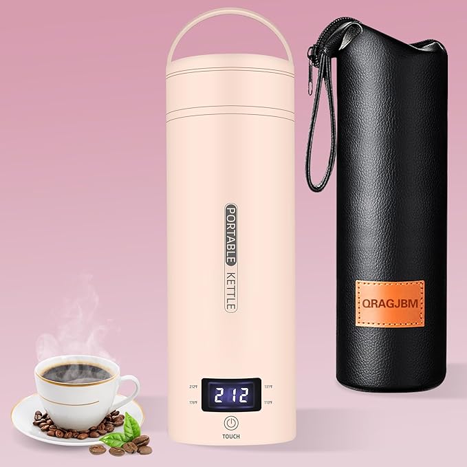 Travel Electric Kettle Portable Small Mini Tea Coffee Kettle Water Boiler by Portableelectrickettlefortravel