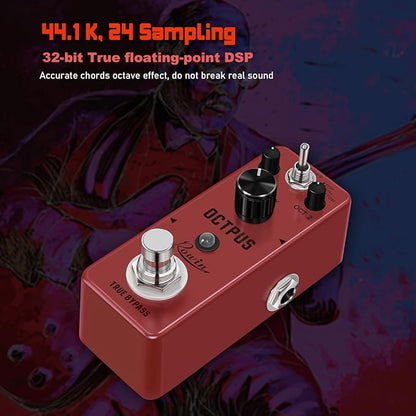 Rowin Polyphonic Octave Guitar Effects Pedal Pure Octopus Digital Mini Single - Image 3