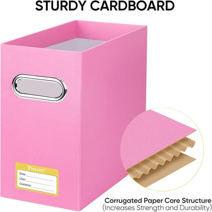BALEINE File Organizer Box, Cardboard File Folder Organizer - Image 4