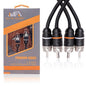 Elite Audio Premium Series 1.5ft. 2-Channel Car Audio RCA Short Cable – Double by EliteAudio