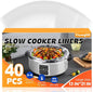 40 Pack Slow Cooker Liners, Large Size 13"x 21" Cooking Bags Disposable Pot by YixangDD