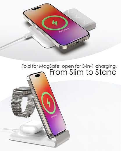 3 in 1 Charging Station for Multiple Devices, Travel Wireless Charging Station - Image 5