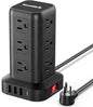 Extension Cord with Multiple Outlets, Surge Protector Power Strip Tower by SMALLRT