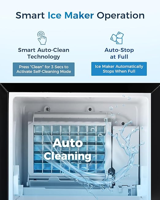 Commercial Ice Maker with Water Pump, Built-in Undercounter Ice Maker with - Image 6