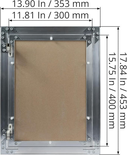 12" x 16" Inch Aluminum Drywall Access Panel - Image 6
