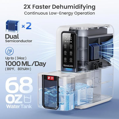 Dehumidifier for Home, Dehumidifiers for Bathroom, Living room, Closet - Image 3