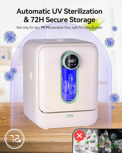 IAGREEA Baby Bottle Washer, Sterilizer and Dryer, All-in-One Pro Cleaning - Image 4