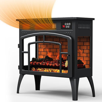 Royalcraft Electric Fireplace Heater, Freestanding Electric Fireplace Stove - Image 8