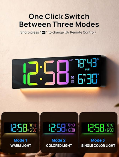 18.5" Large Digital Wall Clock - Image 4