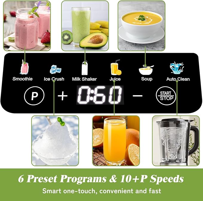 Blenders for Kitchen, Countertop Smoothie Blender - Image 6