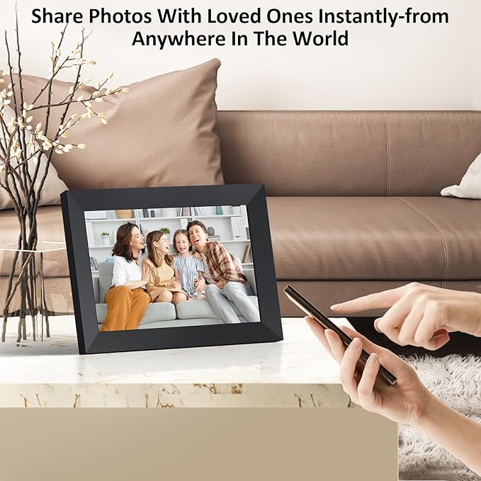 Digital Picture Frame Wi-Fi 10.1inch Smart Digital Photo Frame, Electronic - Image 2