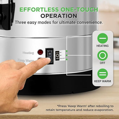 NutriChef Water Boiler and Hot Water Dispenser, 13L Electric Beverage Dispenser - Image 3