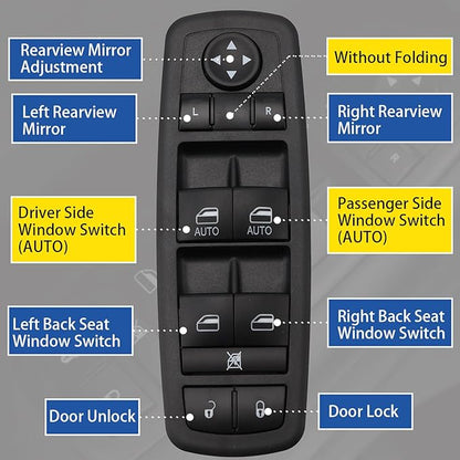 AMICAREP Master Power Window Switch Driver Side Compatible - Image 5