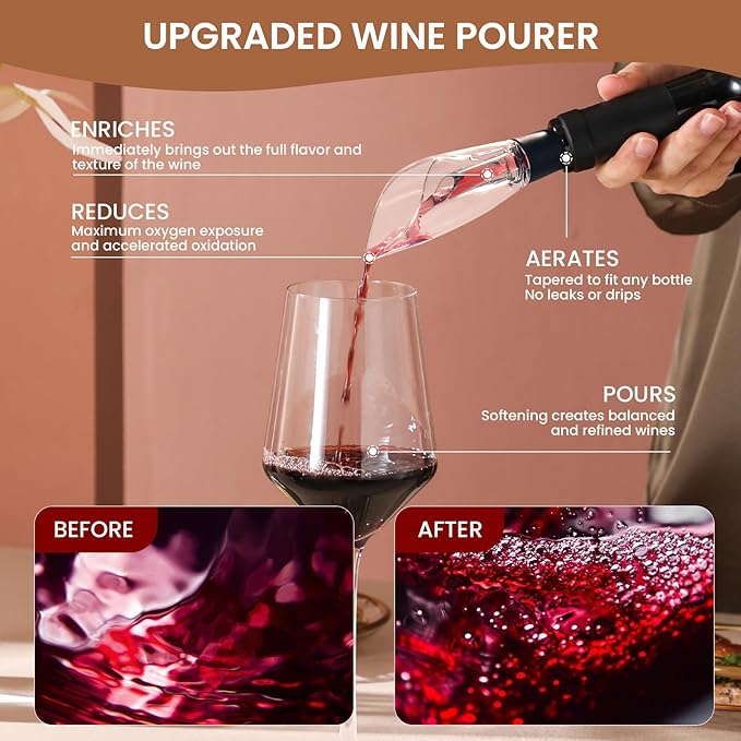 4-in-1 Rechargeable Electric Wine Opener Set - Image 5
