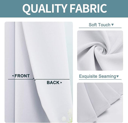 ChrisDowa Room Darkening Curtains 120 Inches Long 2 Panels Set - Image 3