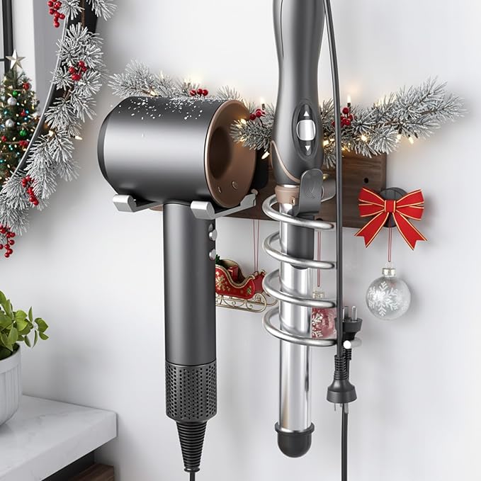 Tindbea Hair Dryer Holder Curling Iron Holder, Blow Dryer Holder Wall Mount by Tindbea