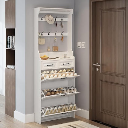 Vibe & Dine Shoe Cabinet, Entryway Shoe Storage Cabinet - Image 2