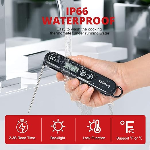 Meat Thermometer for Cooking, Instant Read Food Thermometer - Image 3