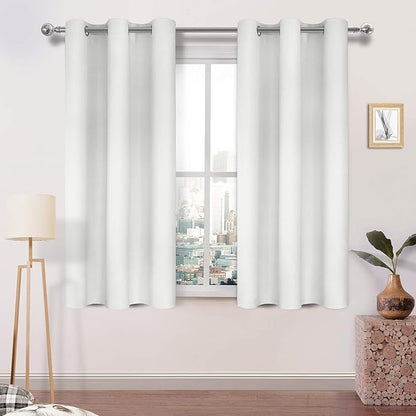 DWCN Room Darkening Curtains, Curtains 45 Inches Long, Thermal Curtains by DWCN