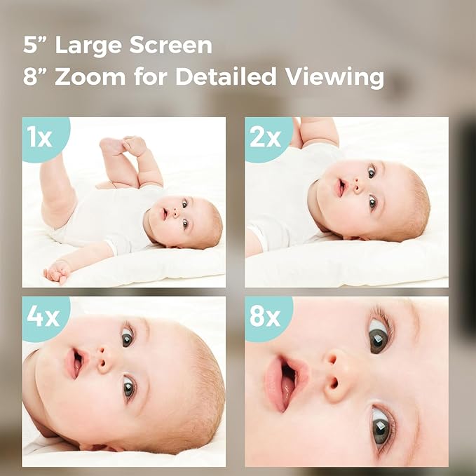 Video Baby Monitor, 2000ft Long Range, Enhanced Signal Stability, No WiFi - Image 3