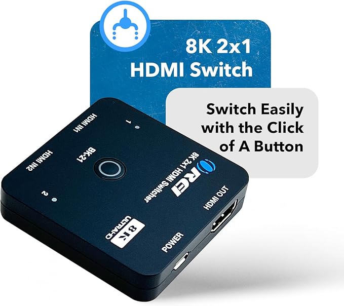 OREI 8K 2x1 HDMI Switch 4K@120hz - Image 2