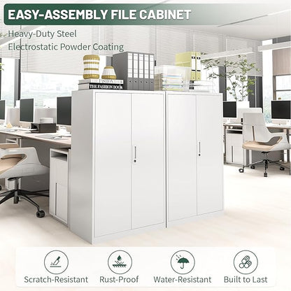 42" Folding Metal Storage Cabinet - Image 3
