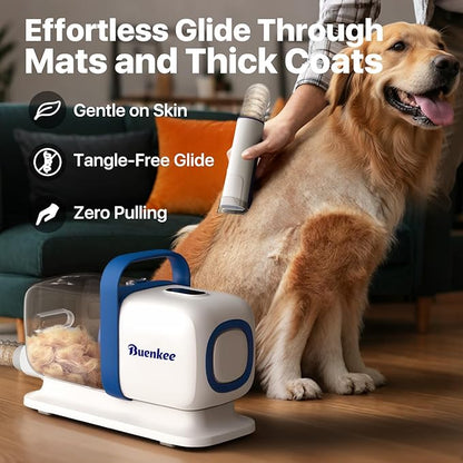 Dog Grooming Kit with Vacuum, 15000Pa Pet Hair Clipper and Shedding Brush - Image 4