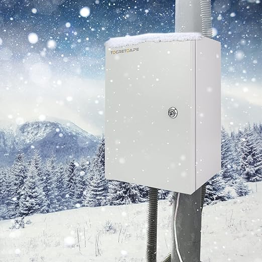 Outdoor Electrical Box, Steel Junction Box 16 x 12 x 8'', NEMA 4X Electrical - Image 5
