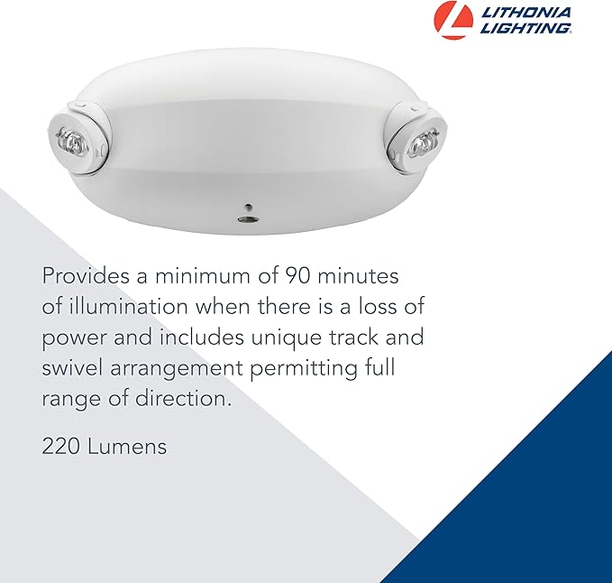 Lithonia Lighting Quantum Emergency Light, Contemporary Commercial LED - Image 3