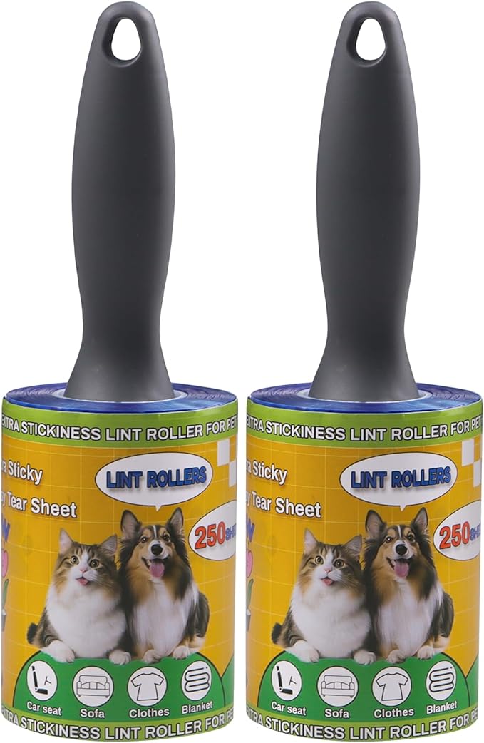 Lint Roller for Pet Hair 500 Sheets Extra Sticky Pet Hair Remover for Clothes by APORNI