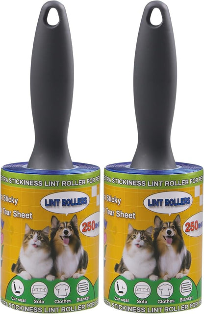 Lint Roller for Pet Hair 500 Sheets Extra Sticky Pet Hair Remover for Clothes by APORNI