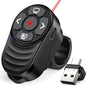 Rechargeable USB Type C Wireless Presentation Clicker, Finger Ring Clicker by Fanxieast
