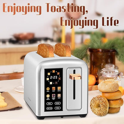 SEEDEEM Toaster 2 Slice with Touch Screen, Faster Heating Speed, 7 Shade Setting - Image 7