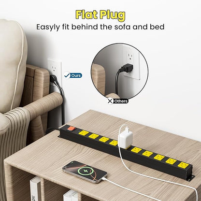 10 Outlet Metal Power Strip - Image 3