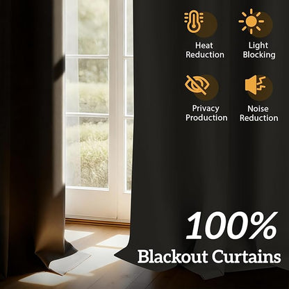 100% Blackout Curtains 54 Inch Length - Image 2
